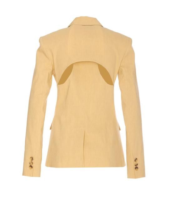 Pinko PINKO Women Jackets 104818 A0IMC23 Yellow Size M / US 6-8 / IT 42-44 - 2 Thumbnail