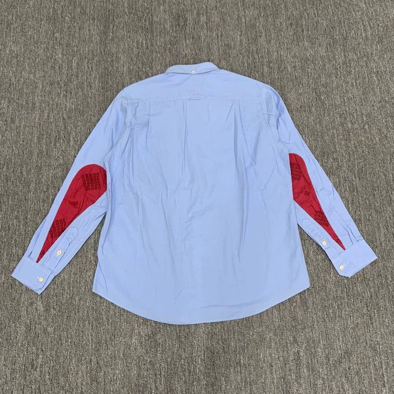 Visvim Long Sleeve Blue Drip Shirt Size US M / EU 48-50 / 2 - 2 Thumbnail