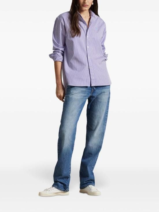 Ralph Lauren RALPH LAUREN Women Shirts 211910743 023 Purple Size L / US 10 / IT 46 - 2 Thumbnail