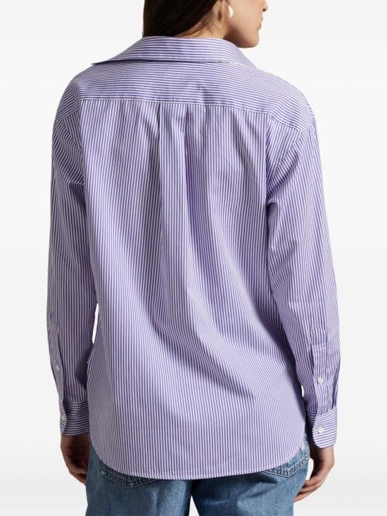 Ralph Lauren RALPH LAUREN Women Shirts 211910743 023 Purple Size L / US 10 / IT 46 - 3 Thumbnail