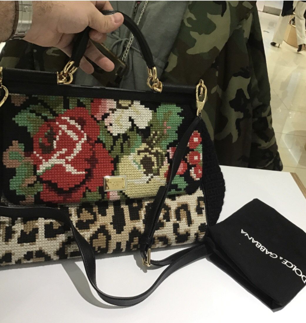 Miss Sicily Needlepoint Bag