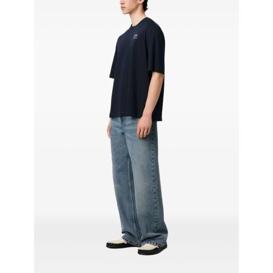 AMI AMI Men T-Shirts HTS048 JE0119 4011 BLUE Size US S / EU 44-46 / 1 - 4 Thumbnail