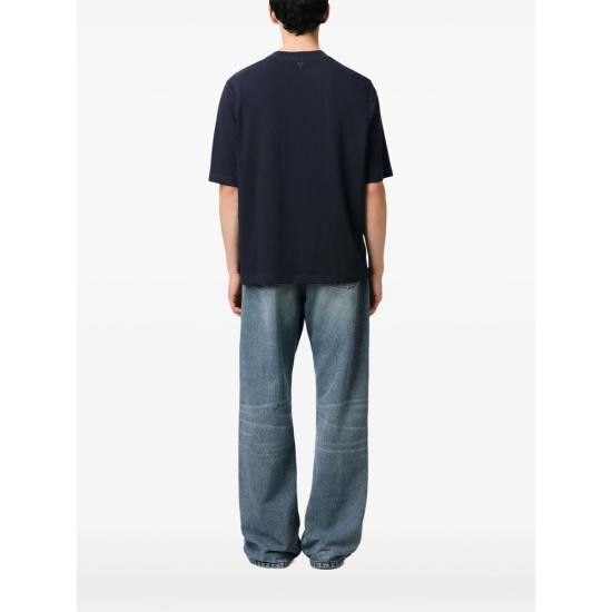 AMI AMI Men T-Shirts HTS048 JE0119 4011 BLUE Size US S / EU 44-46 / 1 - 5 Thumbnail