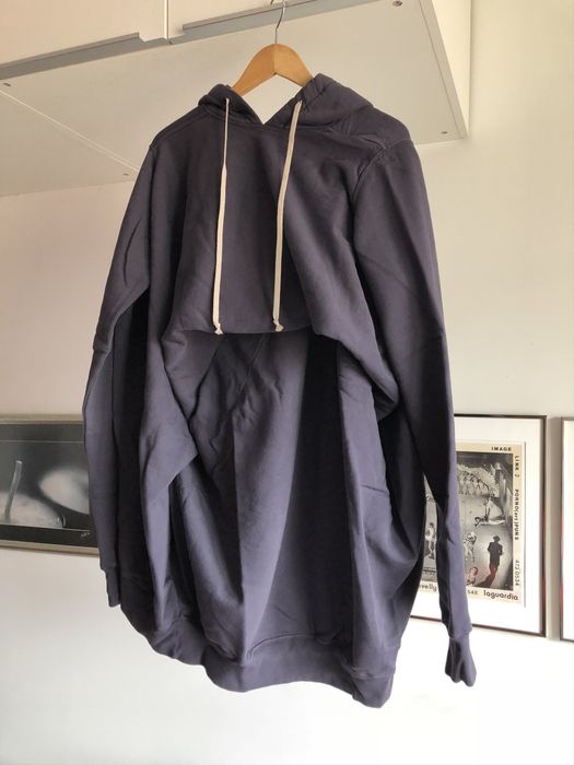 Rick Owens Drkshdw Plum Short Twisted Seahorse Hoodie | Rick Owens ...