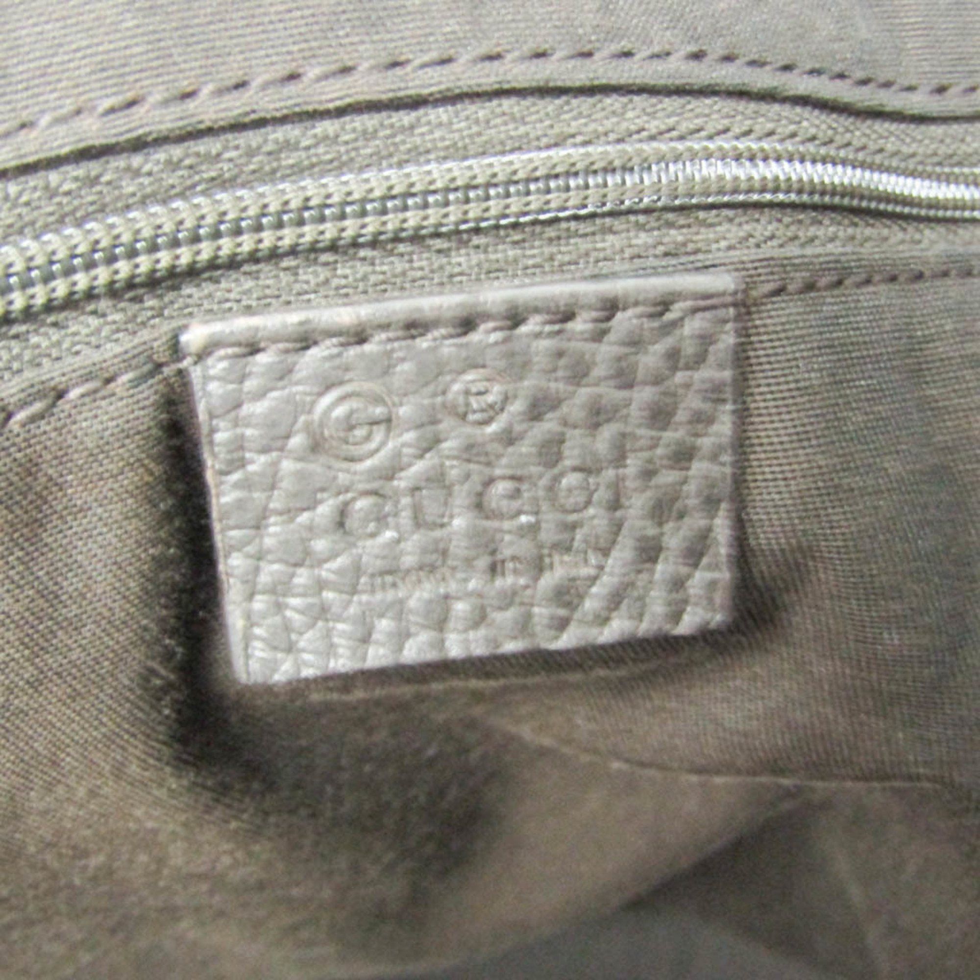 Gucci Gucci Diamante 353702 Women's Leather,Canvas Shoulder Bag,Tote Bag Beige,Dark Brown Size ONE SIZE - 8 Thumbnail