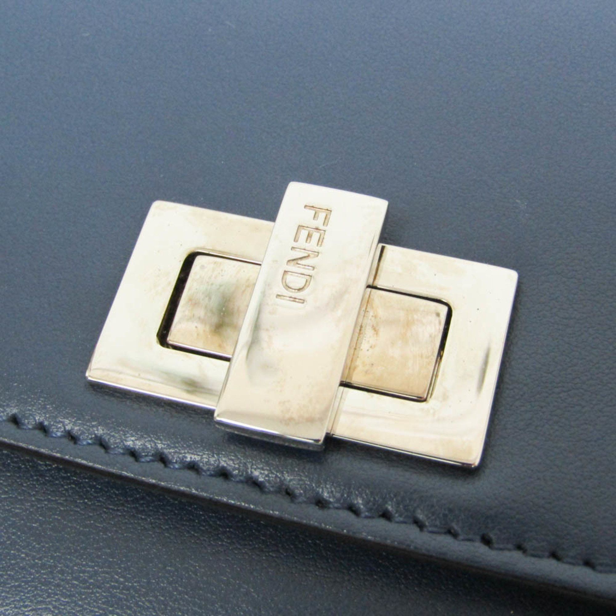 Fendi Fendi Peekaboo 8M0377 Women's Leather Long Wallet (bi-fold) Navy Size ONE SIZE - 7 Thumbnail