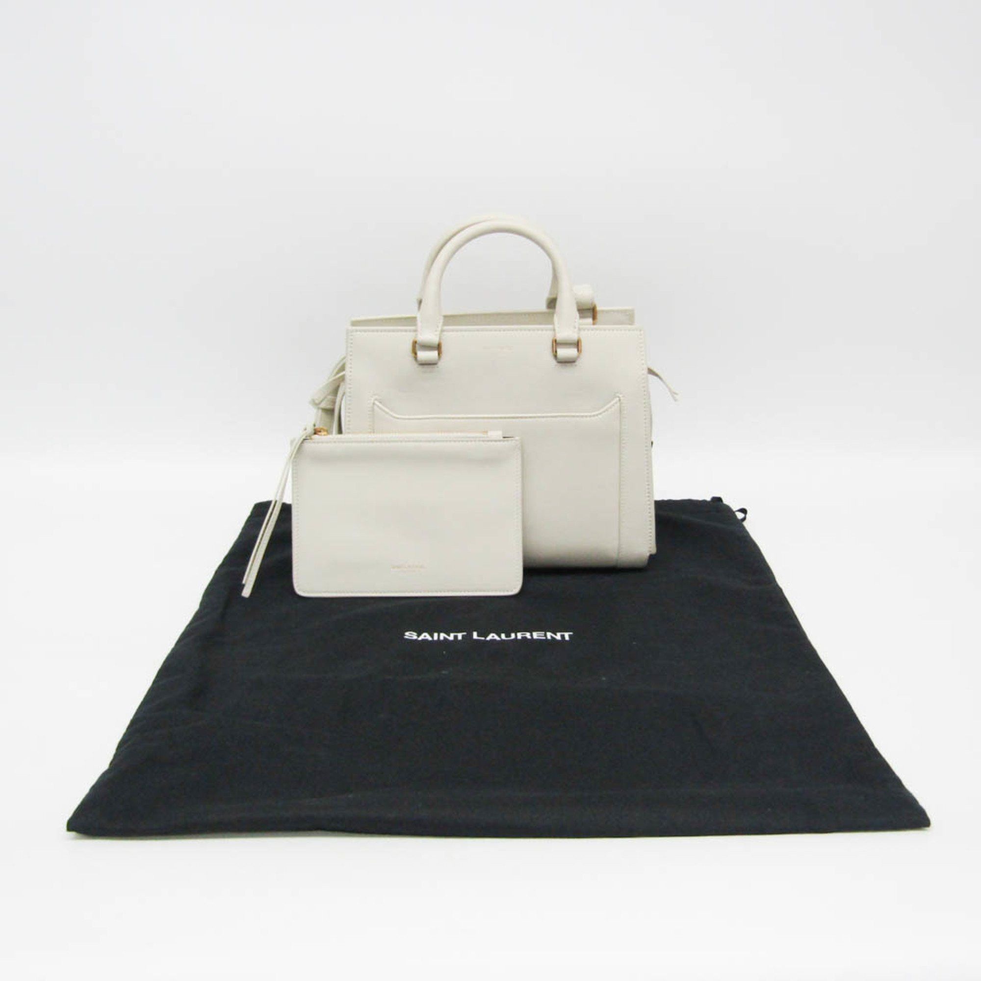 Saint Laurent Paris Saint Laurent Eastside Small 554116 Women's Leather Handbag,Shoulder Bag White Size ONE SIZE - 2 Thumbnail