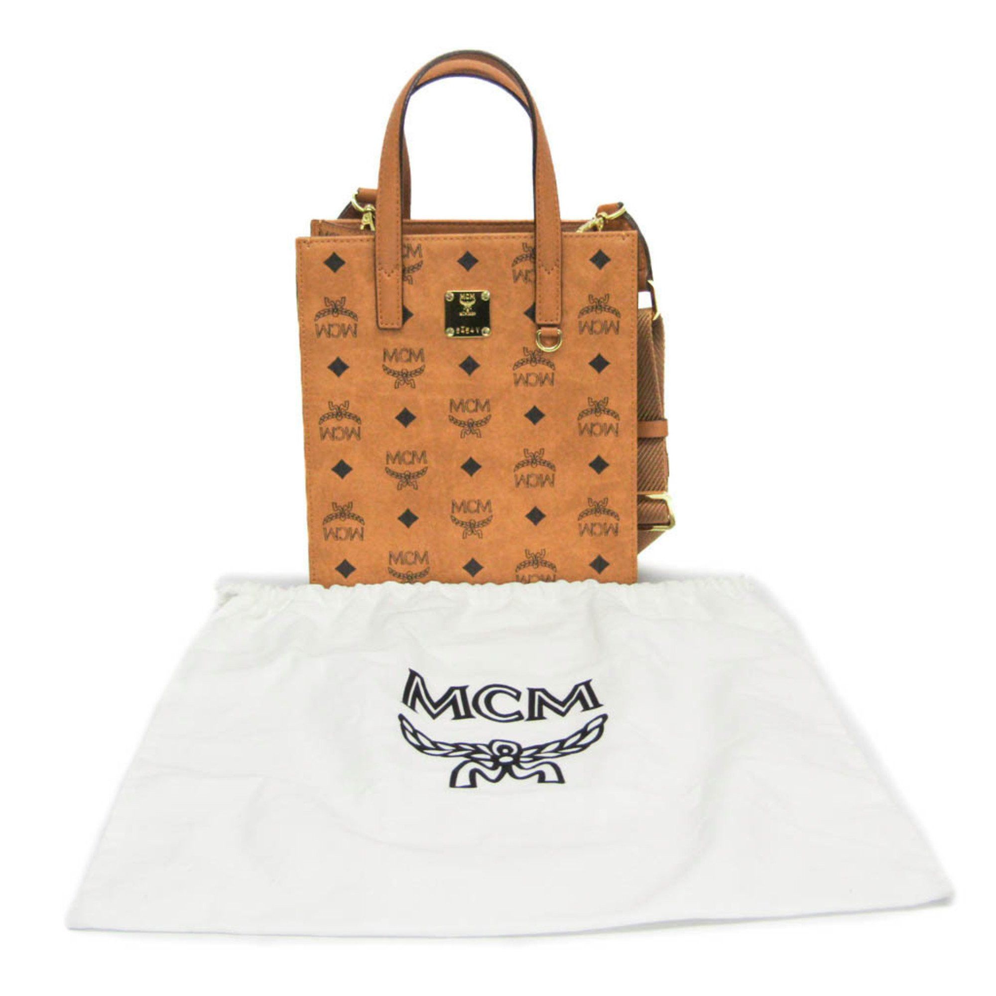 MCM MCM Visetos Klassik Tote Bag Mini MMTAAKC02CO001 Women's Coated Canvas Handbag,Shoulder Bag Brown Size ONE SIZE - 2 Thumbnail