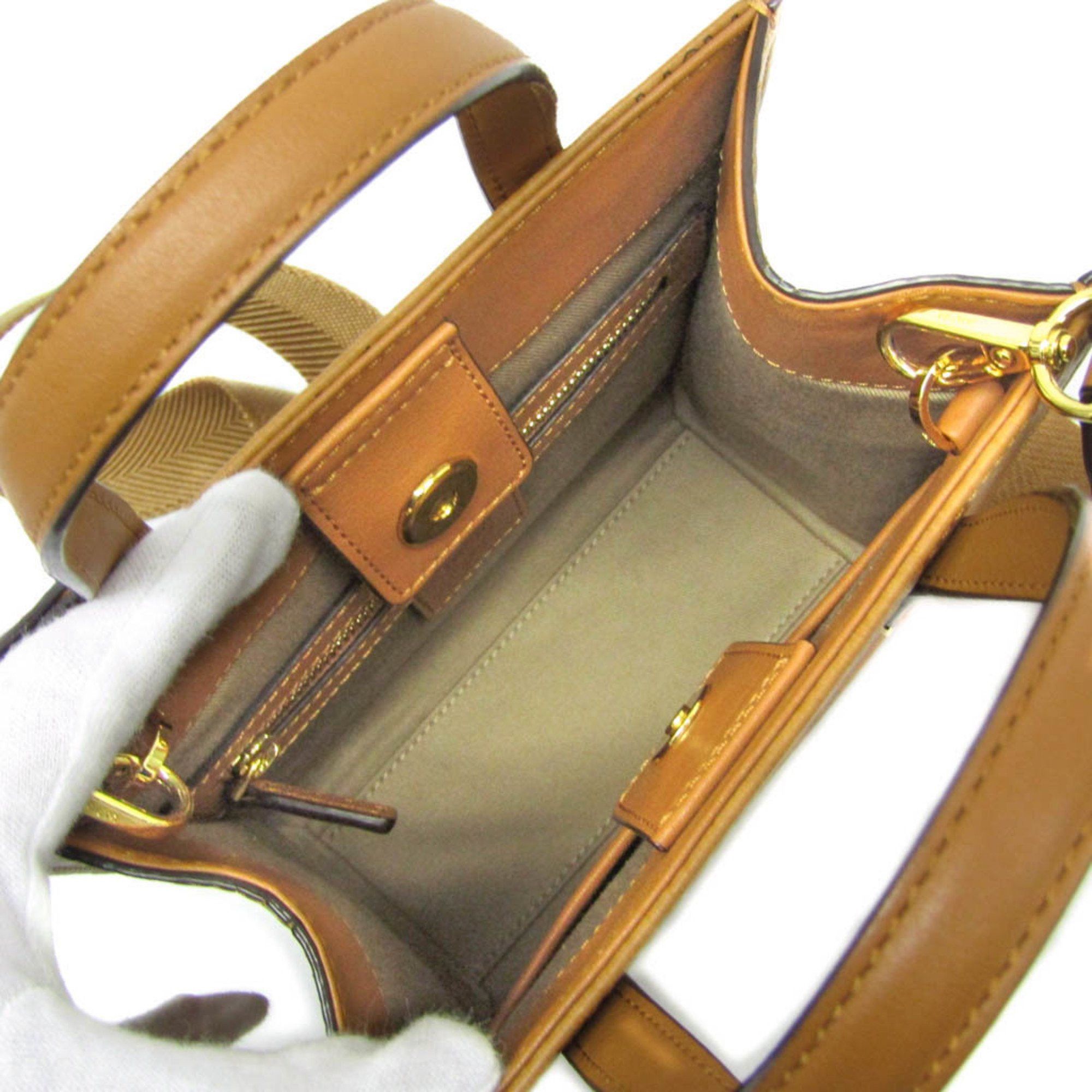 MCM MCM Visetos Klassik Tote Bag Mini MMTAAKC02CO001 Women's Coated Canvas Handbag,Shoulder Bag Brown Size ONE SIZE - 4 Thumbnail