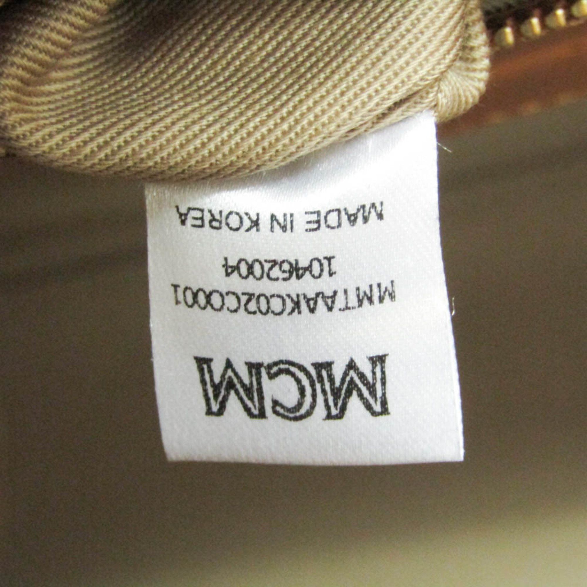 MCM MCM Visetos Klassik Tote Bag Mini MMTAAKC02CO001 Women's Coated Canvas Handbag,Shoulder Bag Brown Size ONE SIZE - 10 Thumbnail