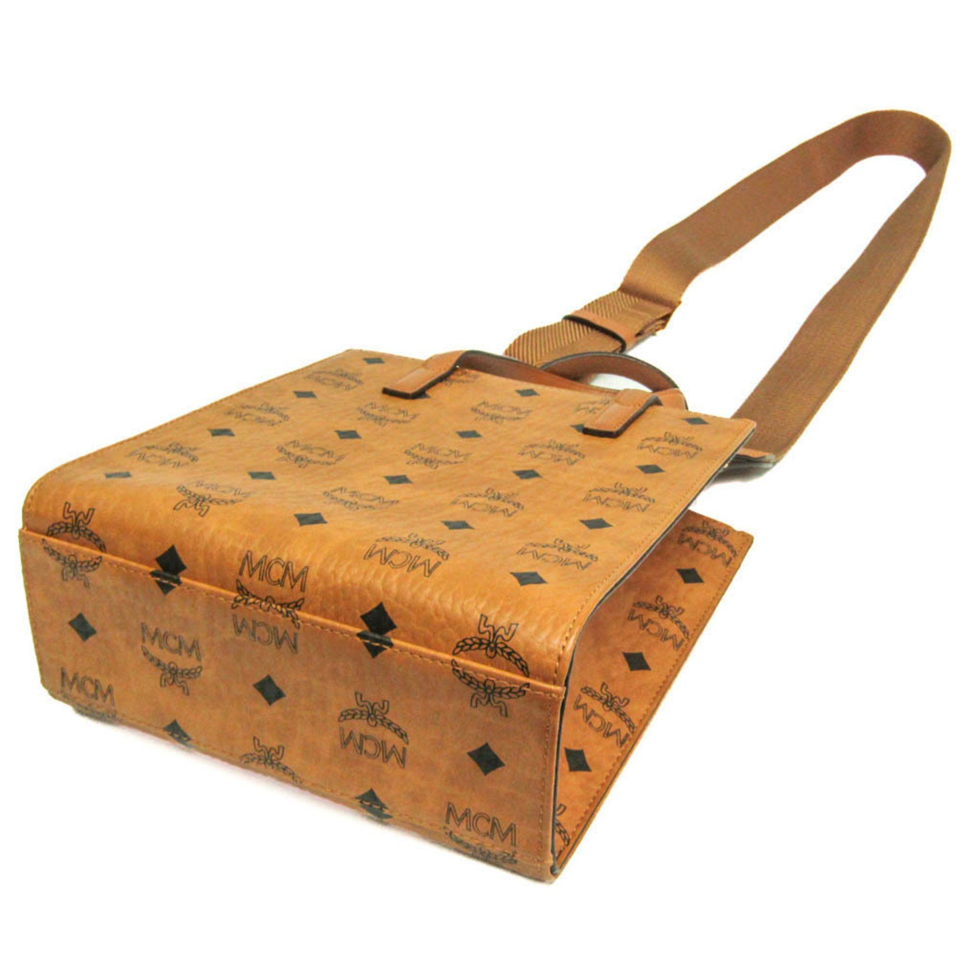 MCM MCM Visetos Klassik Tote Bag Mini MMTAAKC02CO001 Women's Coated Canvas Handbag,Shoulder Bag Brown Size ONE SIZE - 3 Thumbnail