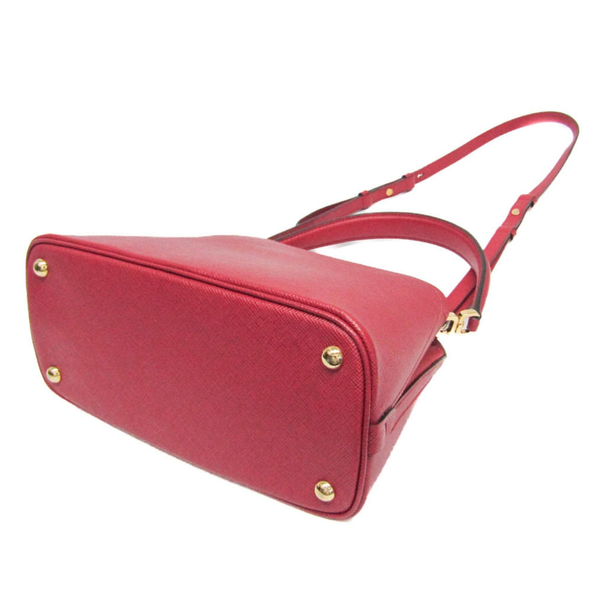 Prada Prada Saffiano Matinee 1BA282 Women's Leather Handbag,Shoulder Bag Red Color Size ONE SIZE - 3 Thumbnail