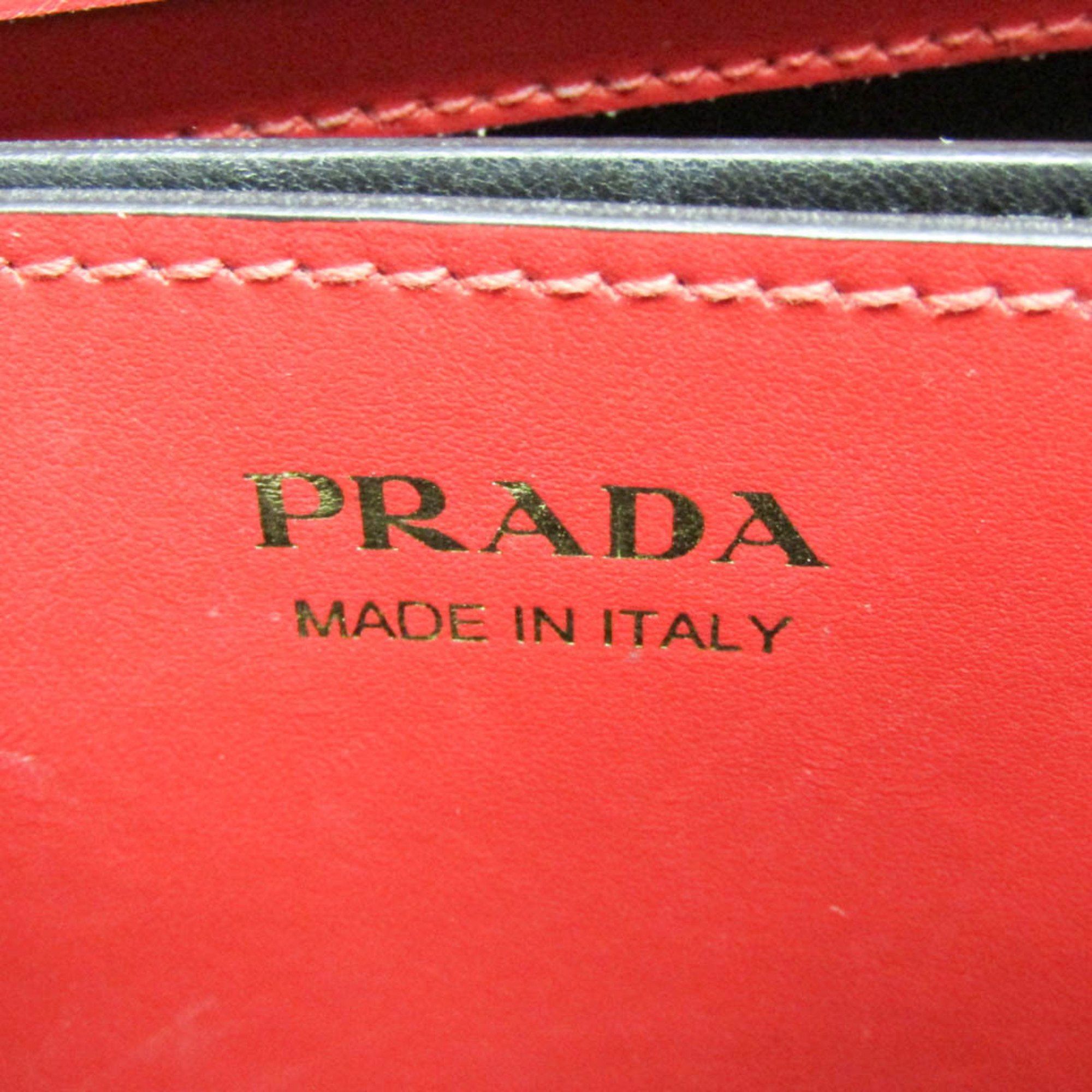 Prada Prada Saffiano Matinee 1BA282 Women's Leather Handbag,Shoulder Bag Red Color Size ONE SIZE - 16 Thumbnail