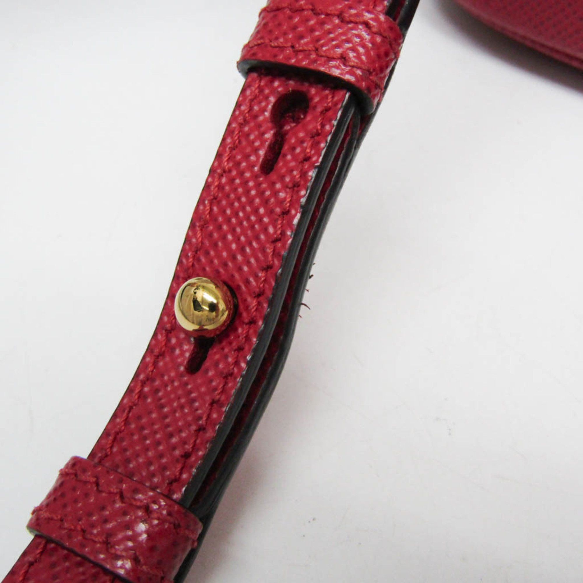 Prada Prada Saffiano Matinee 1BA282 Women's Leather Handbag,Shoulder Bag Red Color Size ONE SIZE - 8 Thumbnail