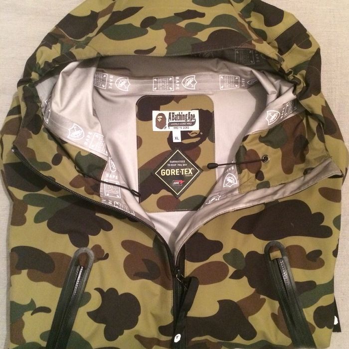 Bape Bape Gore-Tex 1st camo jacket | Grailed