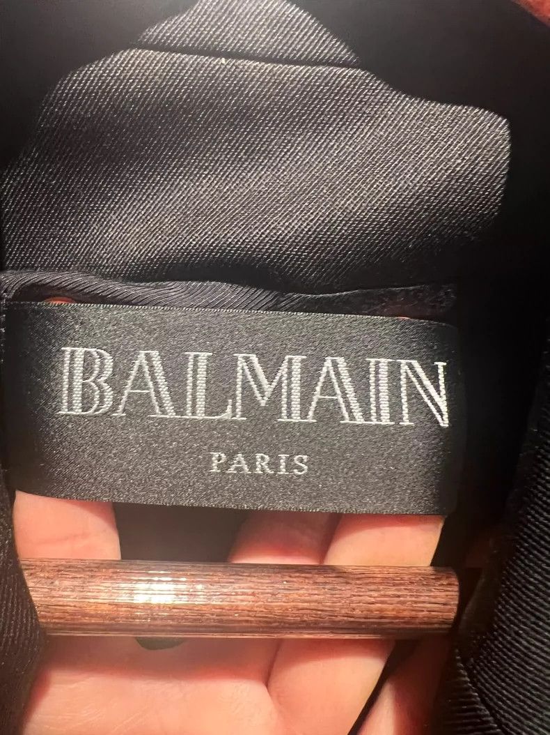 Balmain Balmain Black Double-Breasted Blazer Size M / US 6-8 / IT 42-44 - 2 Thumbnail