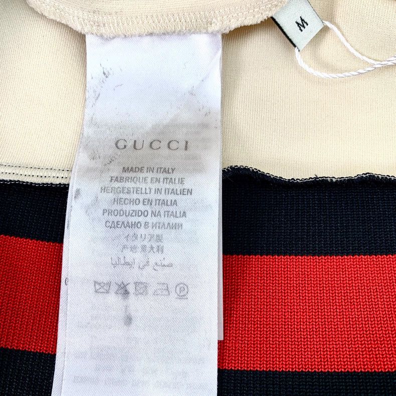 Gucci Gucci Beige Striped V-Neck Dress Size 36" / US 14 / IT 50 - 6 Thumbnail