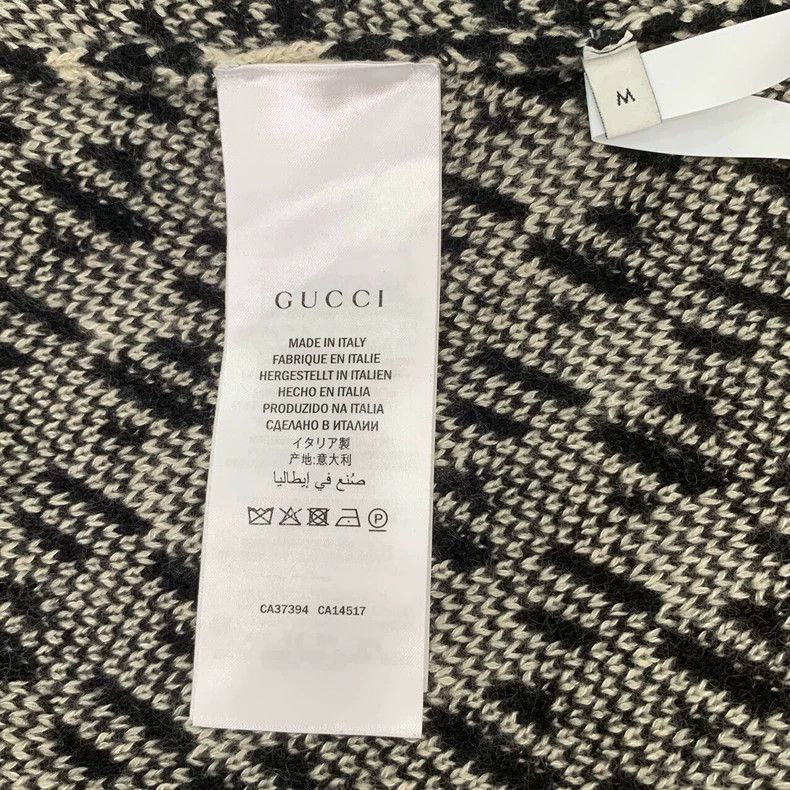 Gucci Gucci Black White Houndstooth Knit Skirt Size 24" / US 00 / IT 34 - 6 Thumbnail