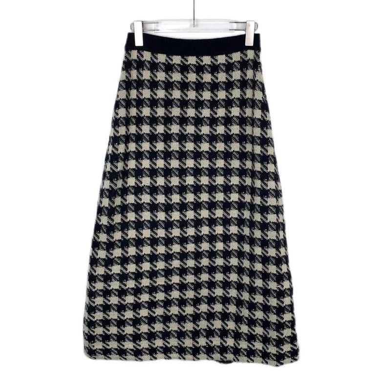 Gucci Gucci Black White Houndstooth Knit Skirt Size 24" / US 00 / IT 34 - 2 Thumbnail