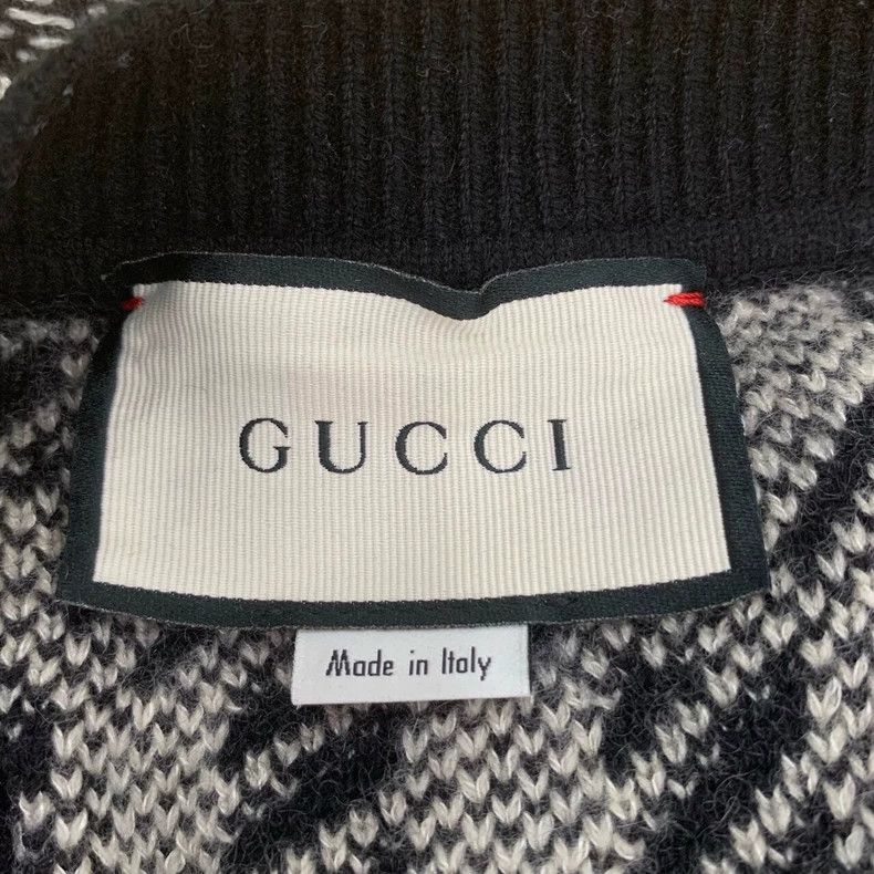 Gucci Gucci Black White Houndstooth Knit Skirt Size 24" / US 00 / IT 34 - 5 Thumbnail