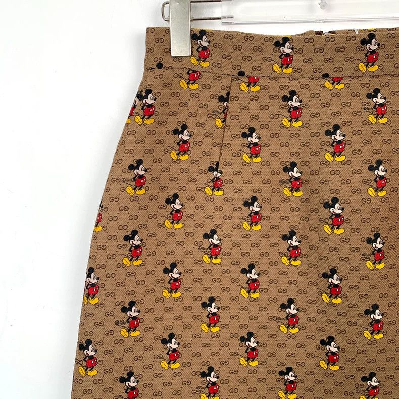 Gucci Gucci Disney Mickey Mouse A-Line Skirt Size 22" - 3 Thumbnail