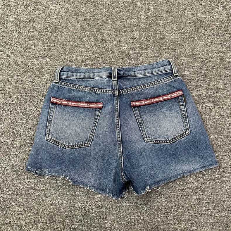 Saint Laurent Paris Saint Laurent Blue Denim Shorts for Women Size 26" / US 2 / IT 38 - 2 Thumbnail