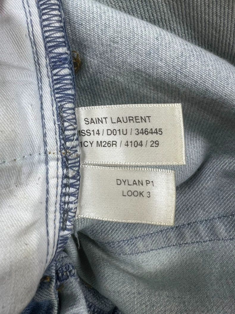 Yves Saint Laurent Saint Laurent Distressed Denim Pants Size 29 Size US 29 - 4 Thumbnail