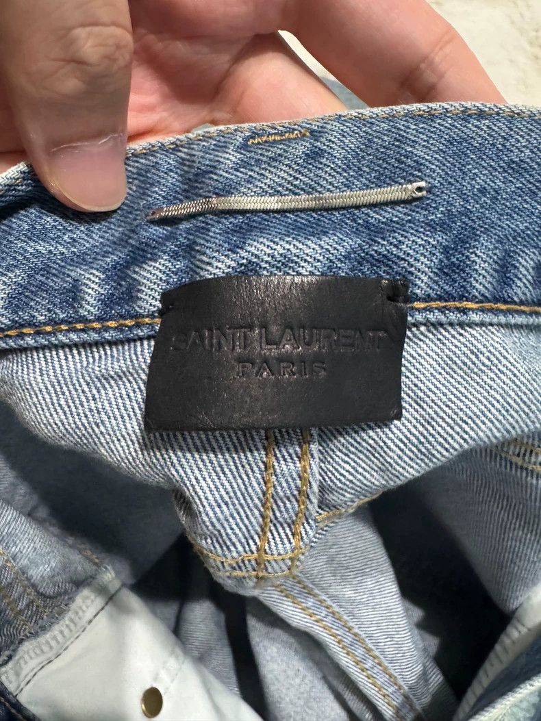 Yves Saint Laurent Saint Laurent Ripped Denim Jeans Size 32 Size US 32 / EU 48 - 4 Thumbnail