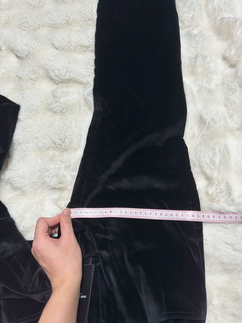 Saint Laurent Paris Saint Laurent Women's Velvet Flare Pants Size 36" / US 14 / IT 50 - 8 Thumbnail