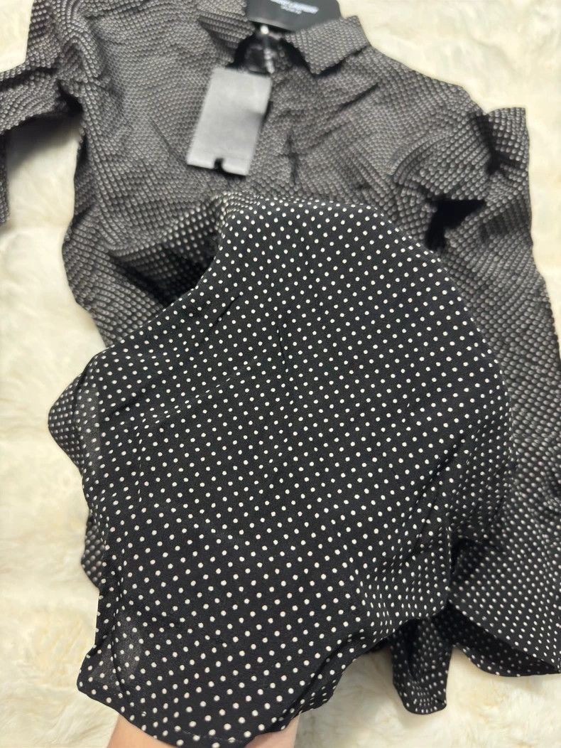Yves Saint Laurent Saint Laurent Polka Dot Silk Shirt Size US M / EU 48-50 / 2 - 9 Thumbnail