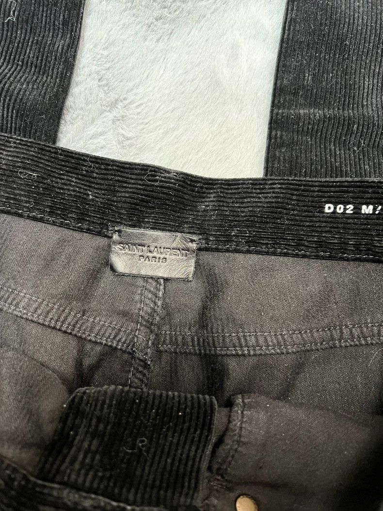 Yves Saint Laurent Saint Laurent Black Corduroy Pants Size US 31 - 3 Thumbnail