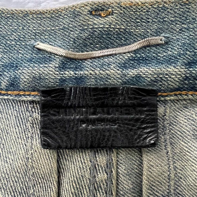 Yves Saint Laurent Saint Laurent Distressed Denim Jeans for Men Size US 32 / EU 48 - 3 Thumbnail