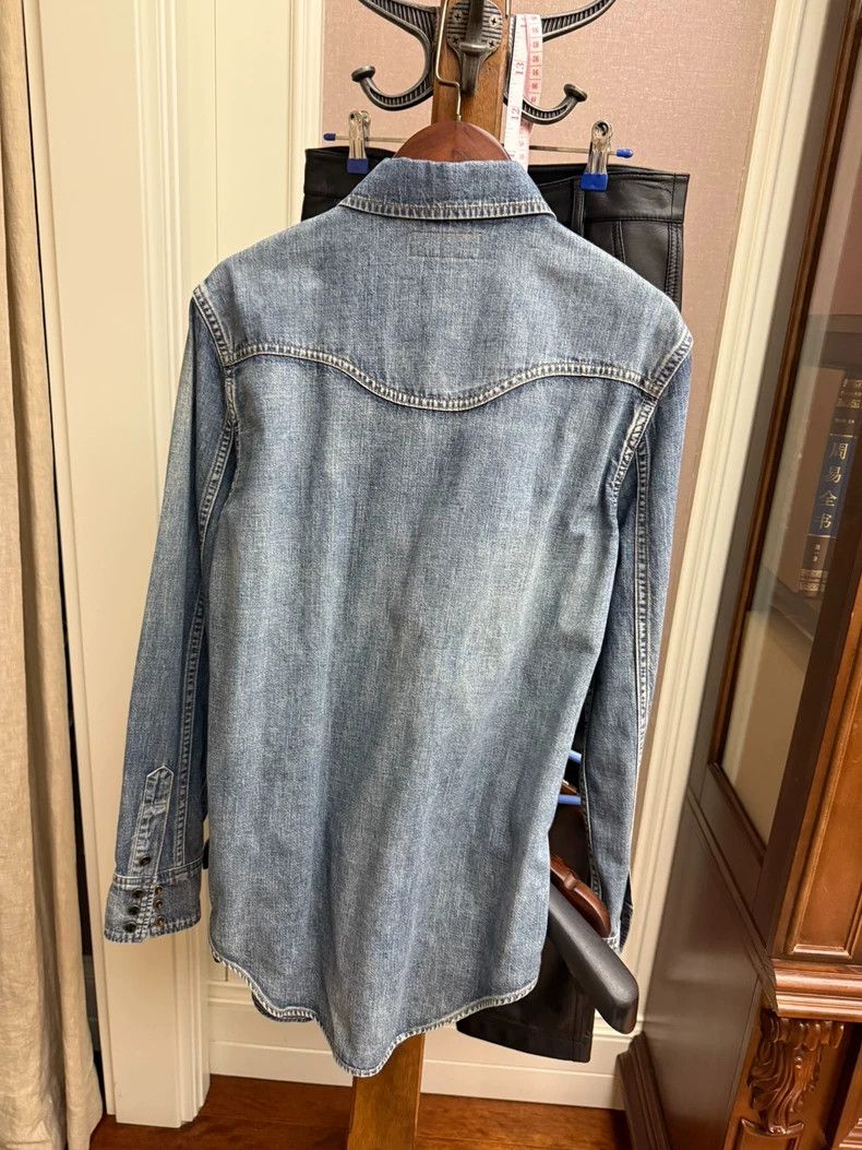 Saint Laurent Paris Saint Laurent Denim Button-Up Shirt Size US M / EU 48-50 / 2 - 2 Thumbnail
