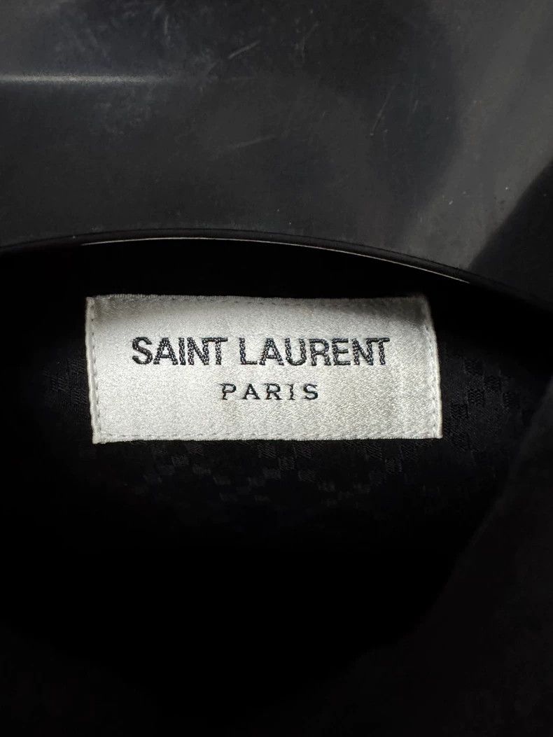 Yves Saint Laurent Saint Laurent Black Embroidered Shirt Size US M / EU 48-50 / 2 - 5 Thumbnail