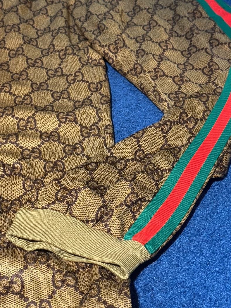 Gucci Gucci Logo Print Side Stripe Pants Size US 30 / EU 46 - 3 Thumbnail