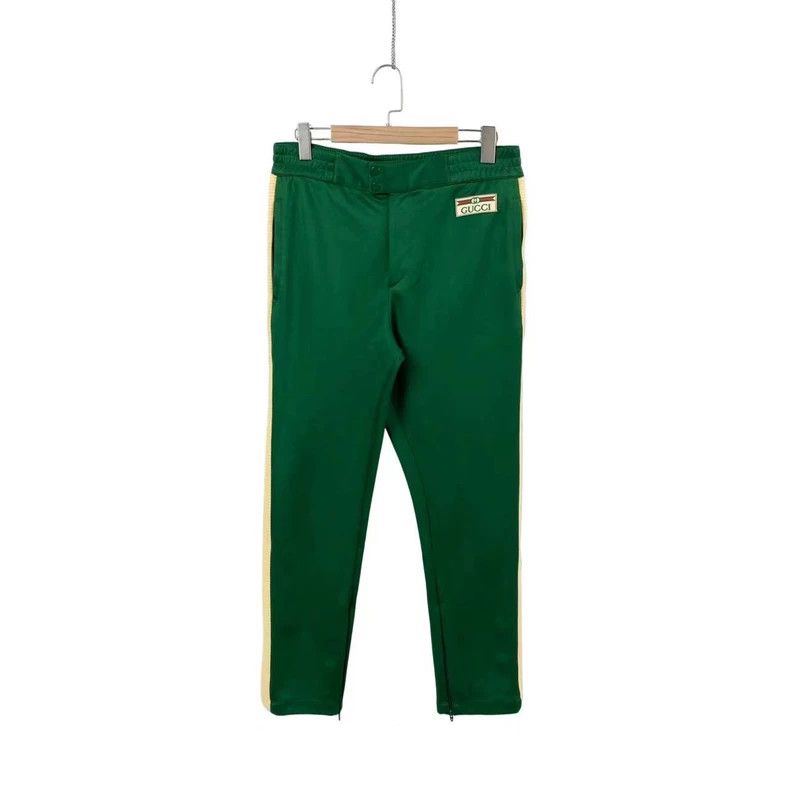 Gucci Green Knit Stripe Pants from Gucci Size US 30 / EU 46 - 2 Thumbnail