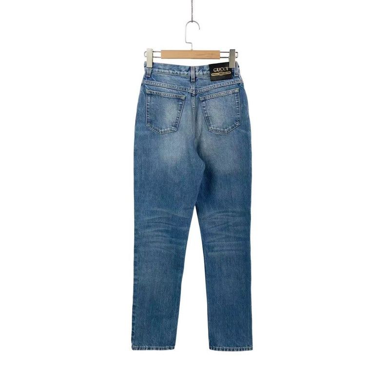 Gucci Gucci Red Logo Denim Pants Size US 26 / EU 42 - 2 Thumbnail