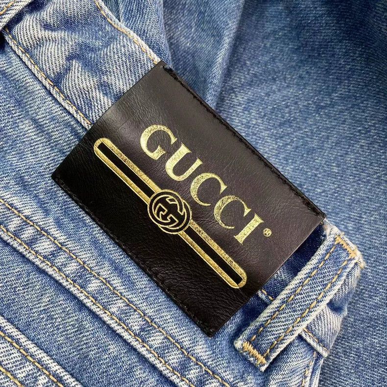 Gucci Gucci Red Logo Denim Pants Size US 26 / EU 42 - 5 Thumbnail