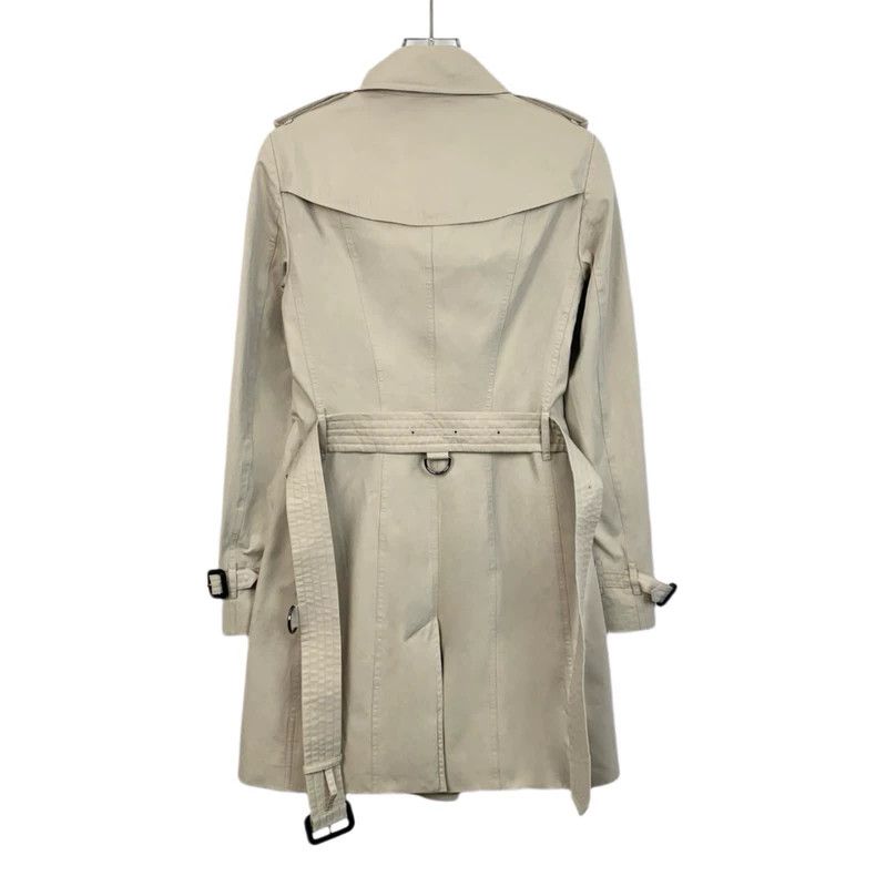 Burberry Khaki Cotton Double Breasted Trench Coat