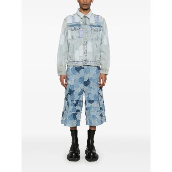 Who Decides War WHO DECIDES WAR Men Denim Jackets PATCHED ARCH D SKY BLUE Size US XXL / EU 58 / 5 - 5 Thumbnail