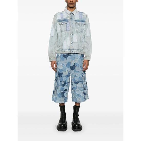 Who Decides War WHO DECIDES WAR Men Shorts DENIM BORO CAR SKY BLUE Size US 34 / EU 50 - 4 Thumbnail