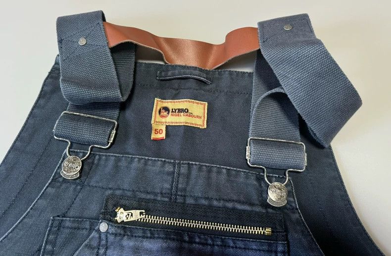 Vintage Cotton Workwear Overall Pants
