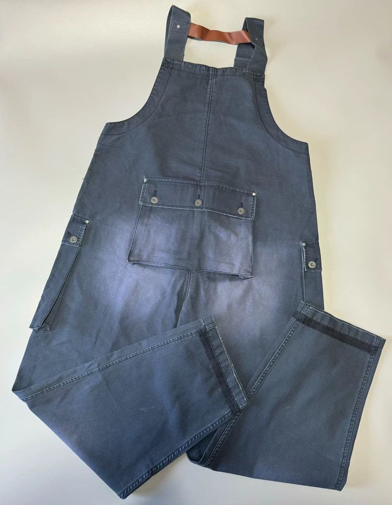 Vintage Cotton Workwear Overall Pants