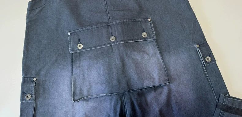 Vintage Cotton Workwear Overall Pants