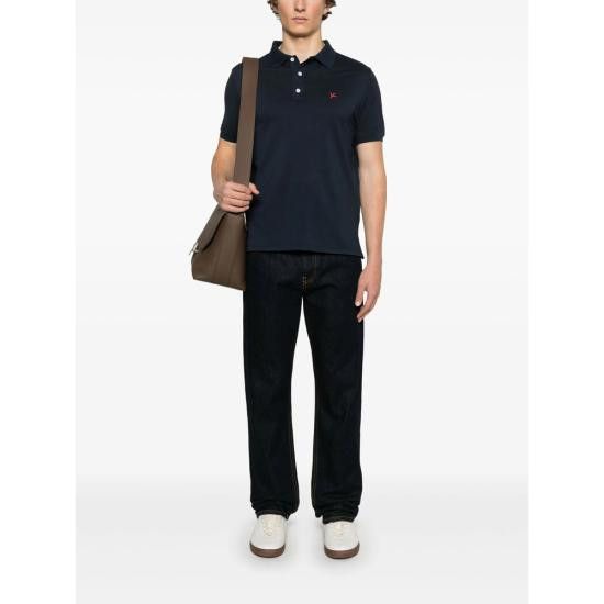 Isaia ISAIA Men Polo Shirts JP003 MCT371 800 BLUE Size US L / EU 52-54 / 3 - 4 Thumbnail