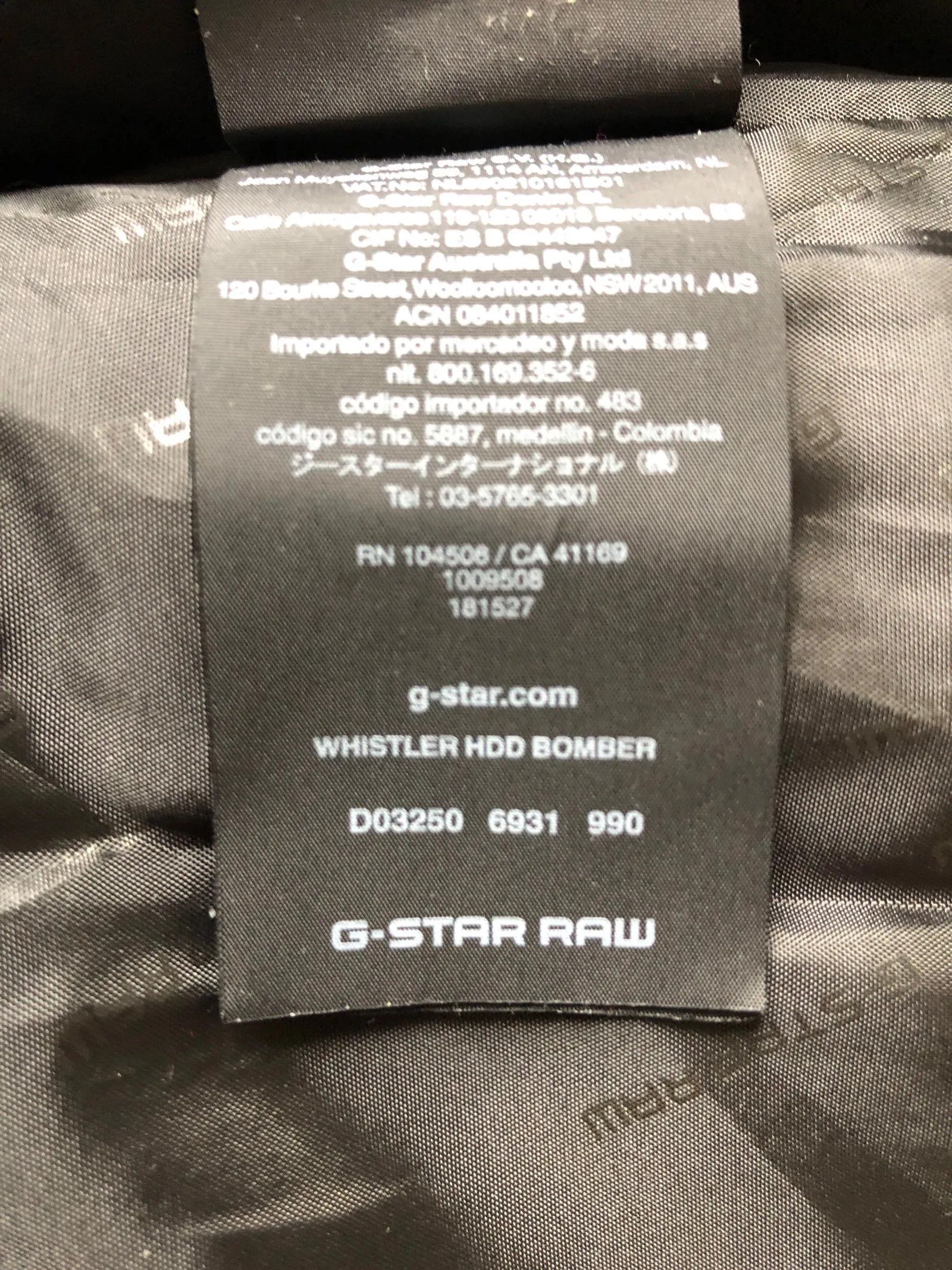 G-Star G-STAR RAW WHISTLER HDD BOMBER Jacket Size US XL / EU 56 / 4 - 4 Thumbnail
