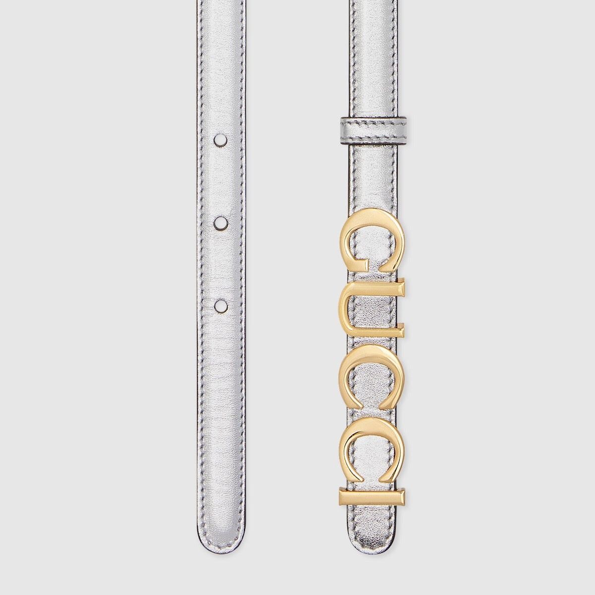 Gucci Gucci Logo Buckle Thin Belt SIZE 80 Size ONE SIZE - 2 Thumbnail