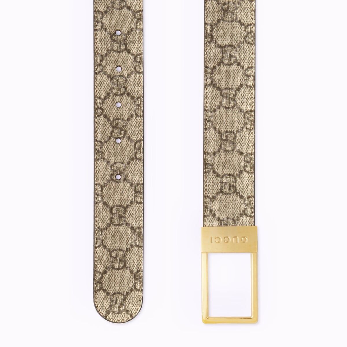 Gucci Gucci GG Rectangular Buckle Unisex Belt SIZE 90 Size ONE SIZE - 2 Thumbnail