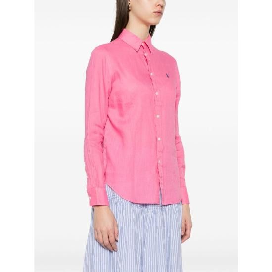 Ralph Lauren RALPH LAUREN Women Shirts 211970730007 FUCHS PINK Size XS / US 0-2 / IT 36-38 - 4 Thumbnail
