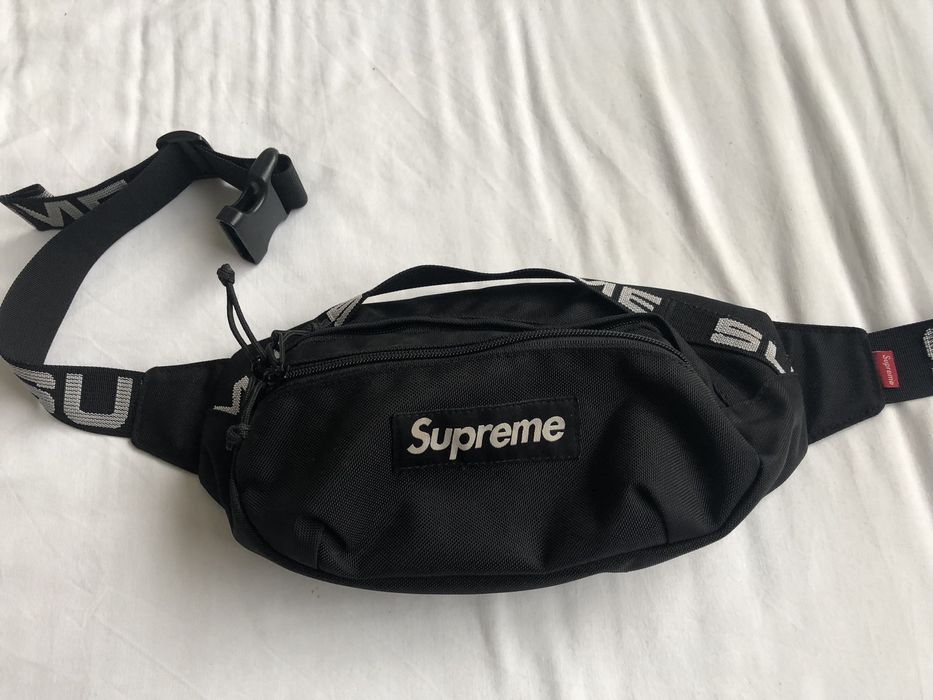 Supreme waist outlet bag black ss18